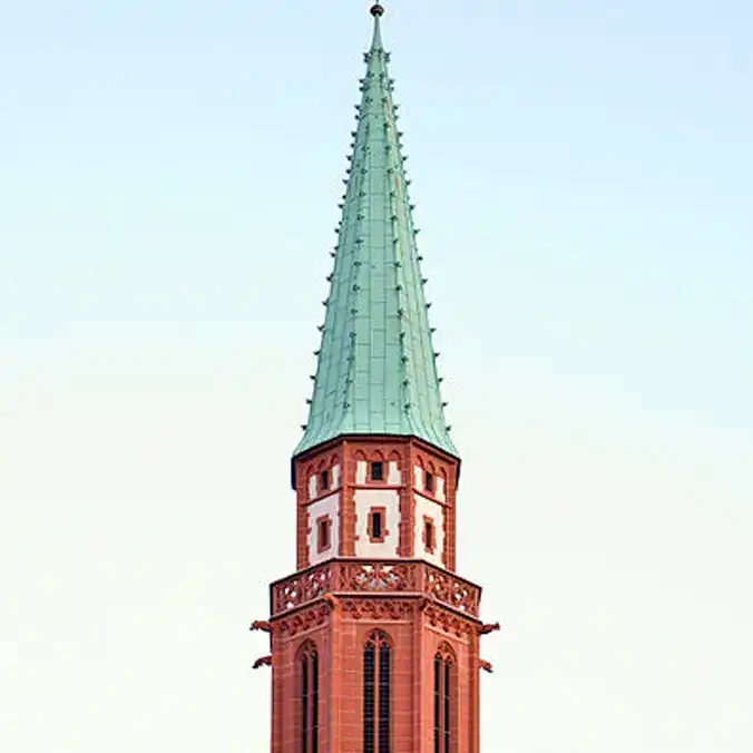 Alte Nikolaikirche Frankfurt – Detail Der Turmobergeschosse