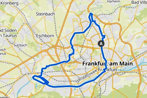 Radtouren rund um Frankfurt – Komoot Radtour