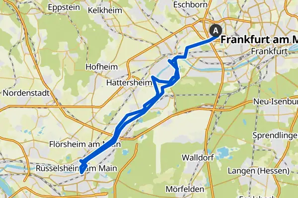 Radtouren rund um Frankfurt – Komoot Radtour
